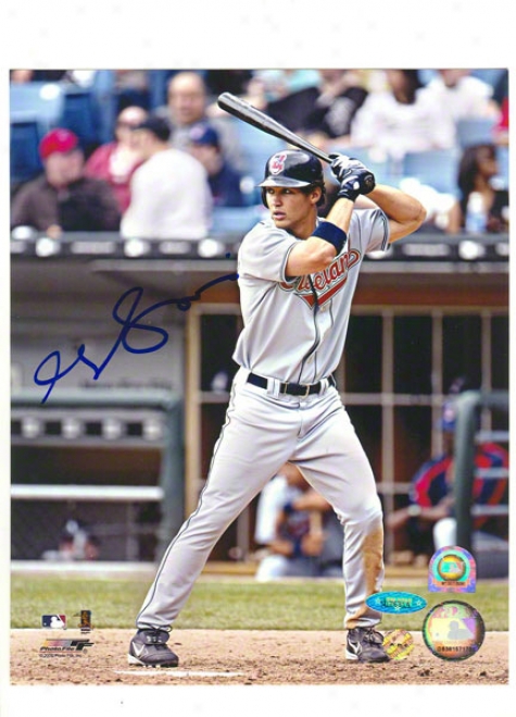 Grady Sizemore Autographed Cleveland Indians 8x10 Photo