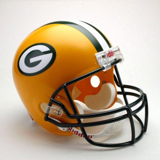 Green Bay Packers Deluxe Replica Riddell Full Size Helmet