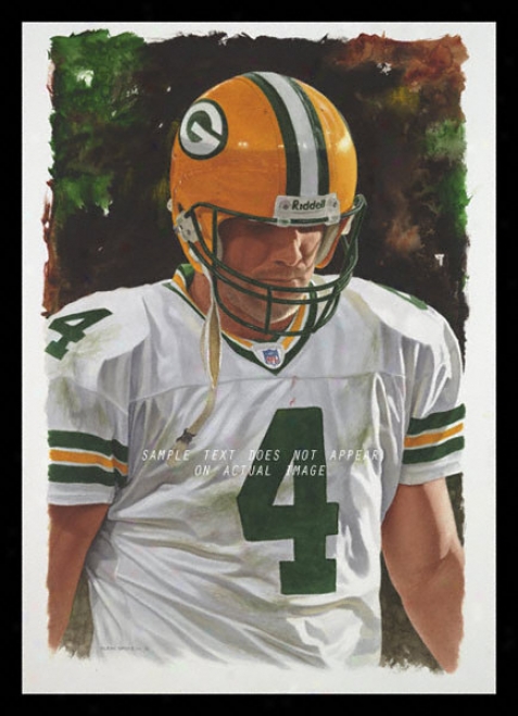 Green Bay Packers - &quotfavre&quot - Large - Framed Giclee