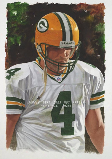 Green Bay Packers - &quotfavre&quot - Oversized - Unframed Giclee