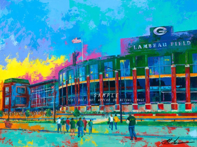 Green Bay Packers - &quotlambeau Field&quot - Large - Unframed Giclee