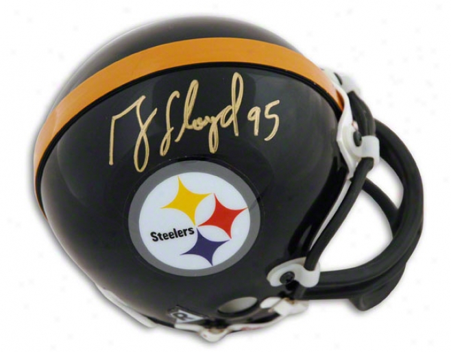 Greg Lloyd Pittsburgh Steelers Autographed Mini Helmet