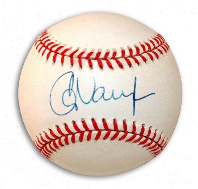 Greg Vaughn Autographed Baseball