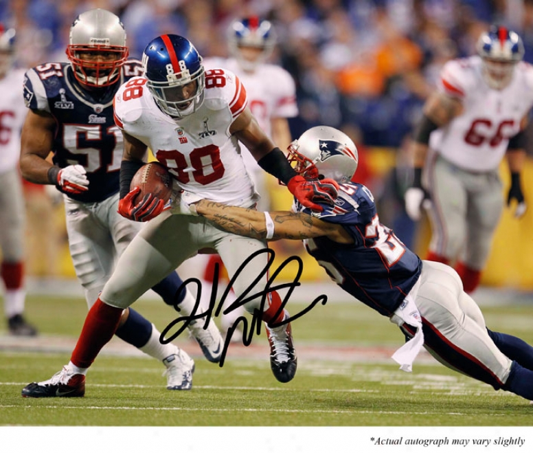 Hakeem Nicks Autographed 16x20 Photogra;h  Details: New York Giants, Super Bowl X1vi