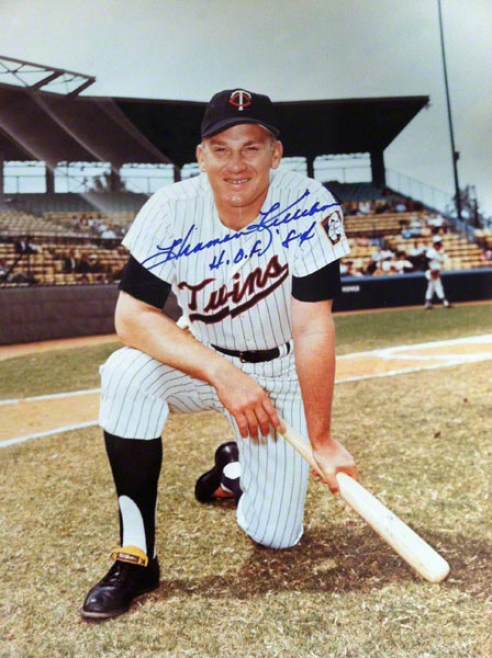 Harmon Killsbrew Minnesota Twins Autographed 11x14 Photo Insxribed Hof 84