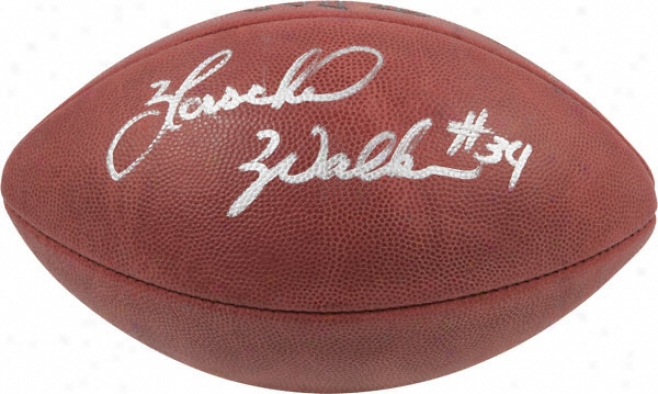 Herschel Walker Autographed Football  Details: Dallas Cowboys, Pro Football