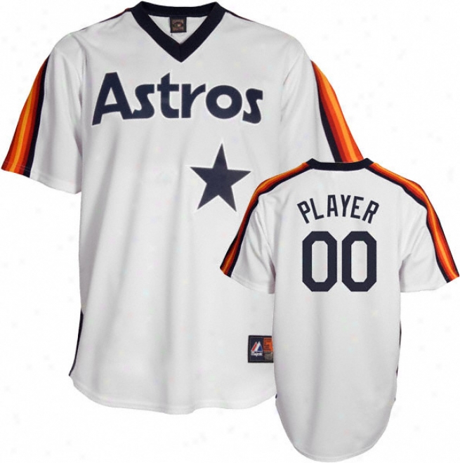 Houston Astros Cooperstown White -any Player- Autograph copy Jersey