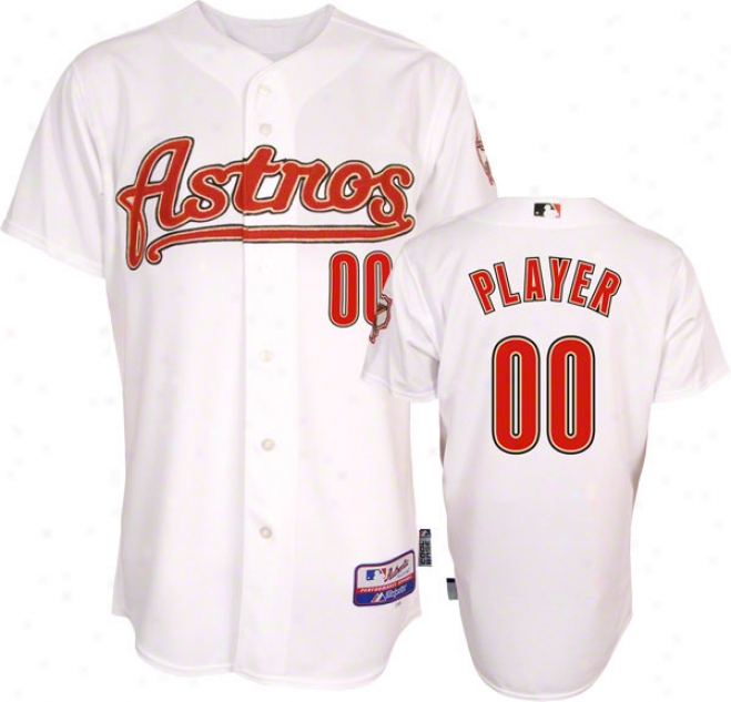 Houston Astros Jersey: Any Player Alternate White Trustworthy Cool Base␞ On-field Mlb Jersey