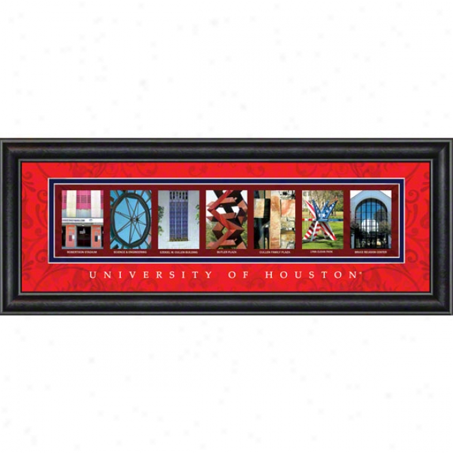 Houston Cougars Letter Art