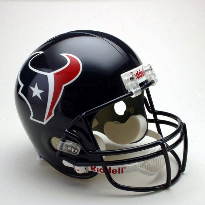 Houston Texqns Deluxe Replica Riddell Full Bigness Helmet