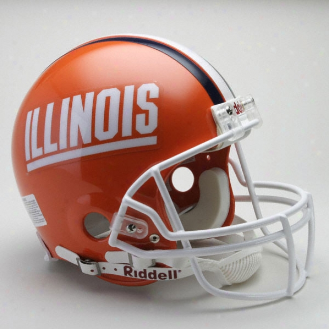 Illinois Fighting Illini Authentic Pro Line Rkddell Full Size Helnet