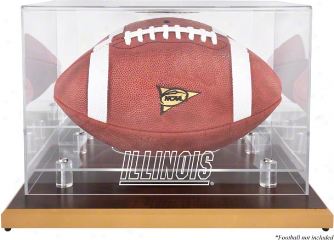 Illinkis Fighting Illini Football Logo Display Cover   Details: Wopd Base