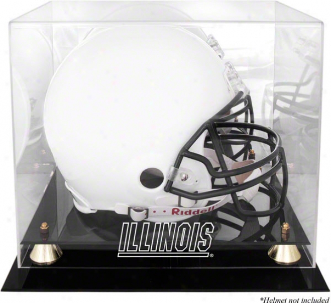 Illinois Fighting Illini Golden Classic Helmet Case And Mirror Back