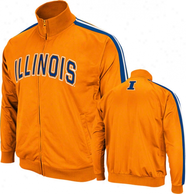 Illinois Fighting Illini Orange Pace Track Jacket