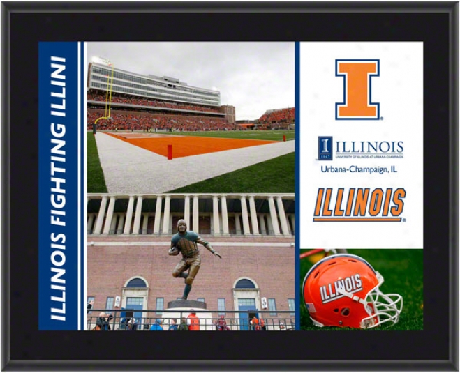 Illinois Fighting Illini Plaque  Particulars: Sublimated, 10x13, Ncaa Plasue