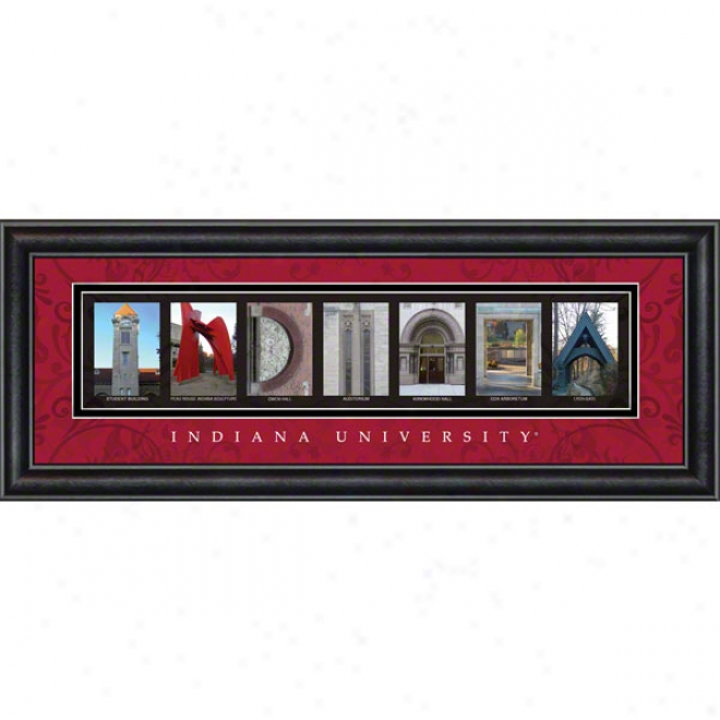 Indiana Hooisers Letter Art