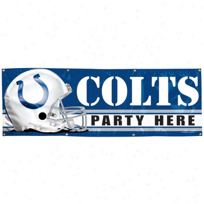 Indianapolos Colts 2x6 Vinyl Banner