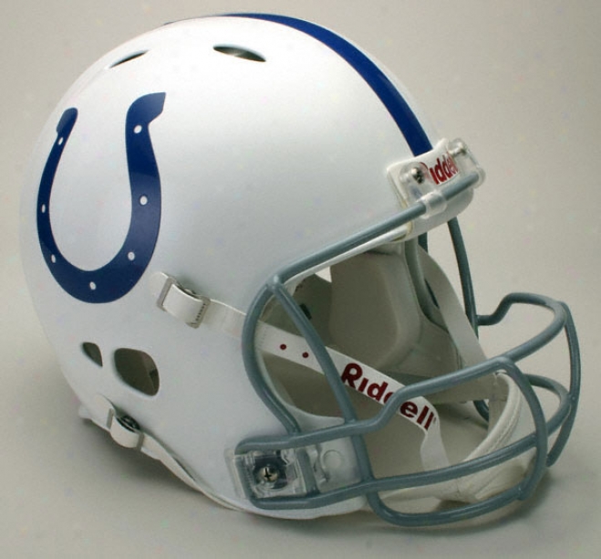 Indianapolis Colts Authentic Pro Line Revolution Riddell Full Size Helmet