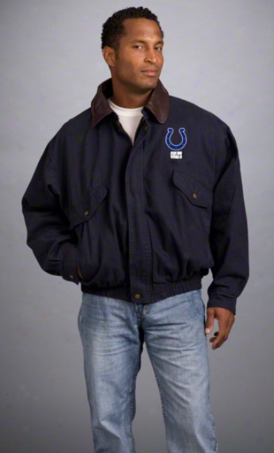 Indianapolis Colts Jacket: Navy Reebok Navigator Jacket