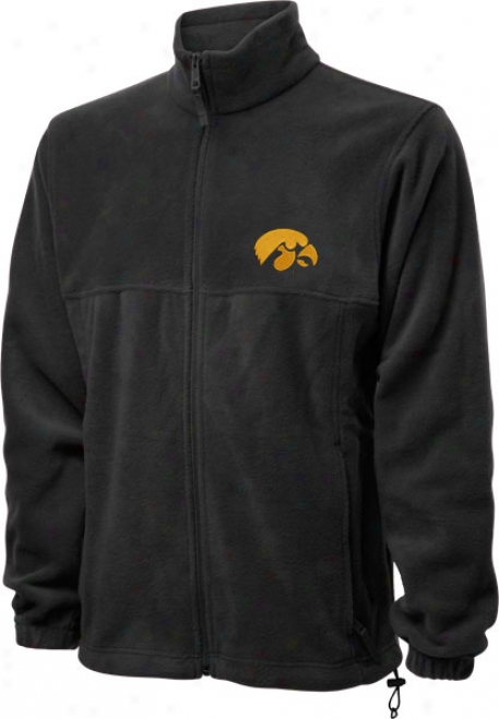 Iowa Hawkeyes Black Columbia Flanker Full-zip Jacket