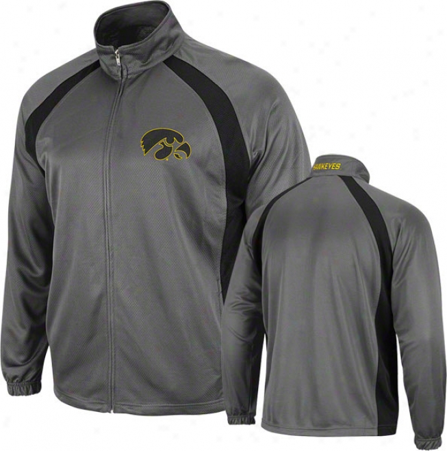 Iowa Hawkeyes Charcoal Rival Full-zip Jacket