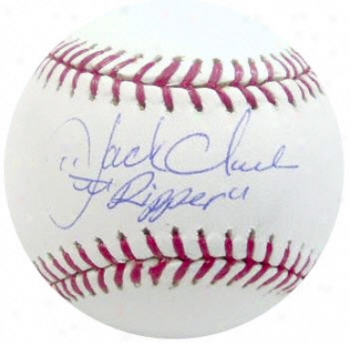 Jack Clark Autographed Baseball  Details: &quotripper&quot Inscription