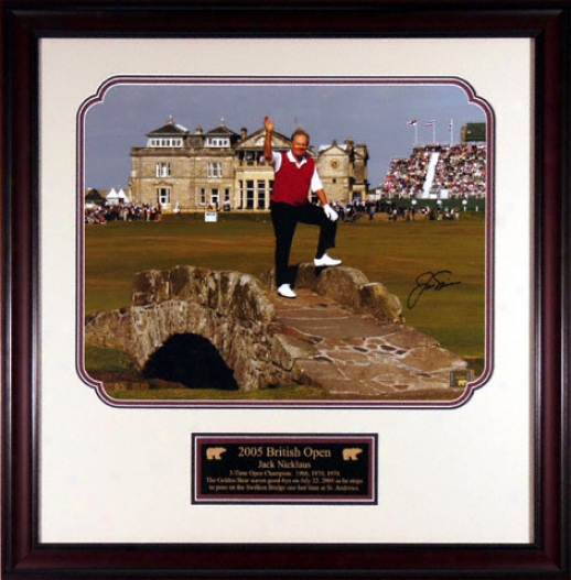 Jack Nicklaus -2005 British Open- Framed 16x20 Autographed Photograph