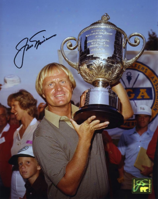 Jack Nicklaus Autographed Photograph  Details: Pga Championship 8x10