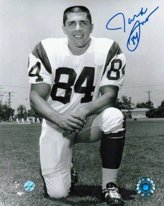 Jack Snow Los Angeles Rams Autographed 8x10 Photo On One Knee