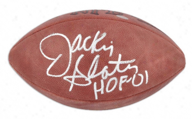 Jackie Slater Autographed Football  Detaila: Nfl Football