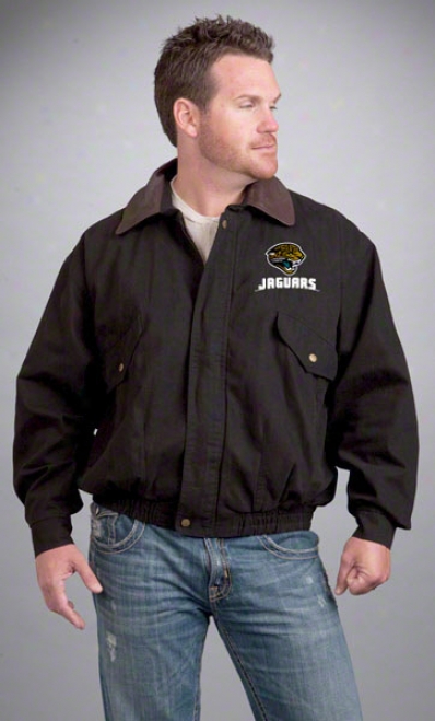 Jacksonville Jaguars Jacket: Black Reebok Naviagtor Jacket