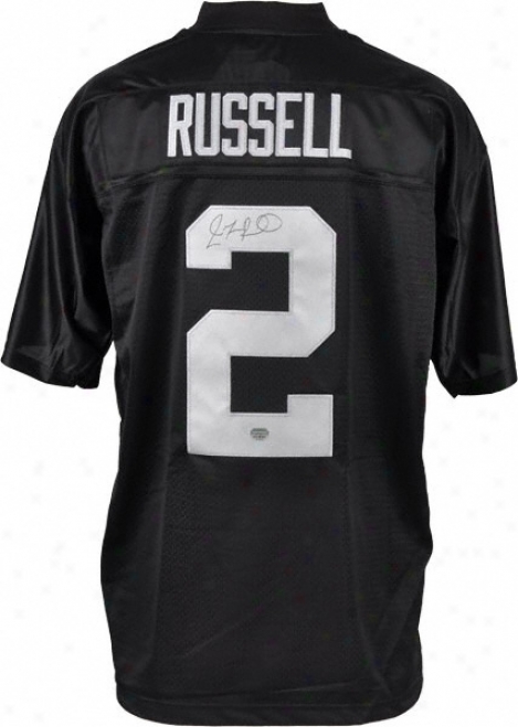 Jamarcus Russell Autographed Jersey  Details: Oakland Raiders, Black, Rerbok