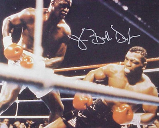 James Buster Douglas - Tyson Ko - Autographed 16x20 Photograph