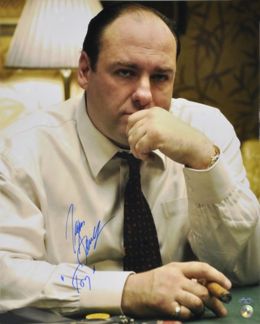 Jmes Gandolfini Autographed 16x20 Photograph