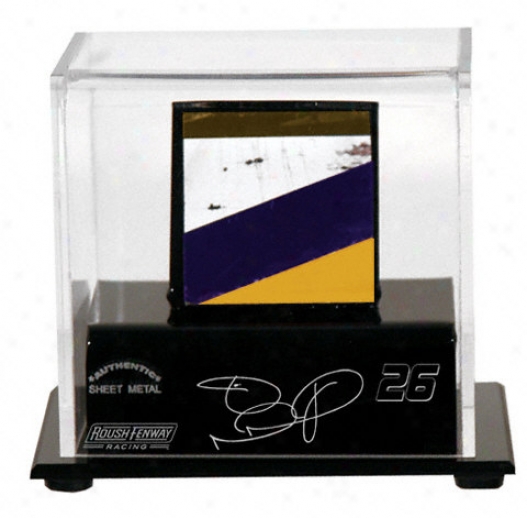 Jamie Mcmurray Logo Small Display Case Wkth Race Used Sheet Metap