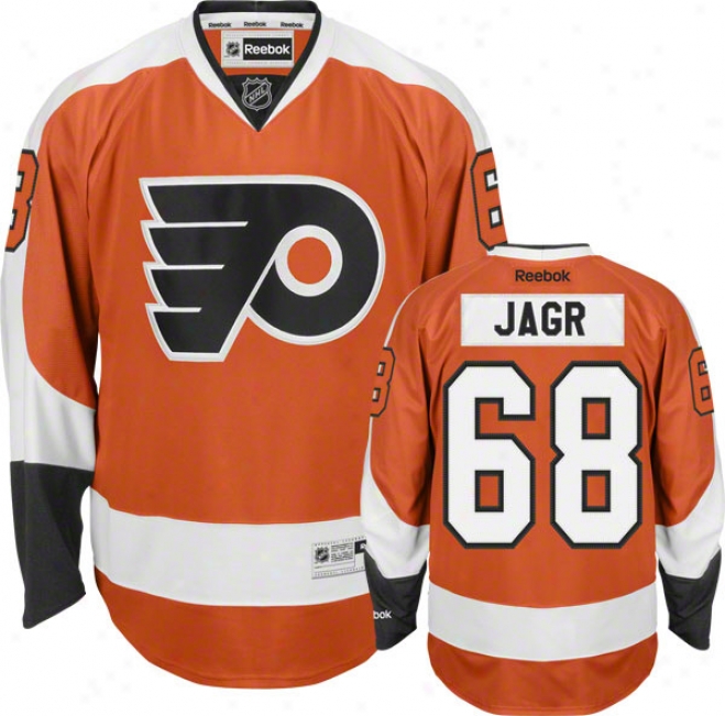 Jaromir Jagr Philadelphia Flyers #68 Reebok Premier Nhl Jersey