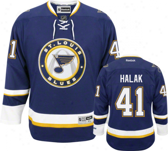 Jaroslav Halak Jersey: Rerbok Alternate #41 St. Louis Blues Premier Jersey