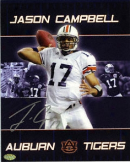 Jason Campbell Auburn Tigers 8x10 Autographed Photograph