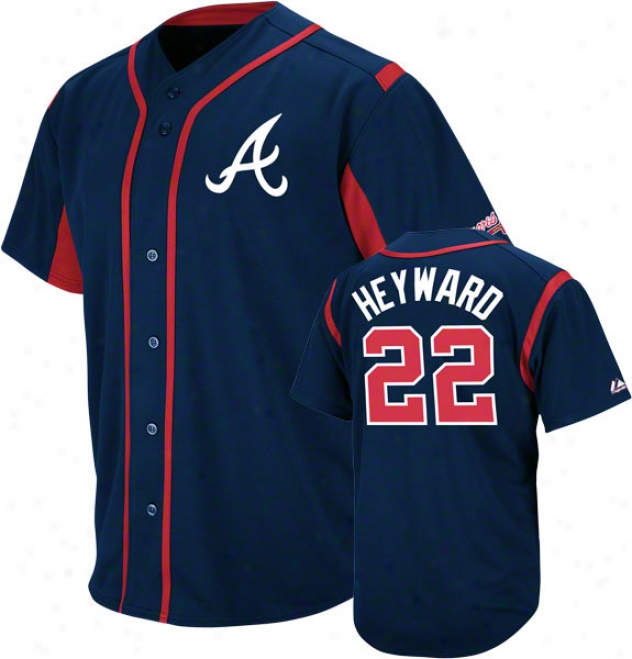 Jason Heyward Atlanta Braves Wind-up Navy Player Jersey