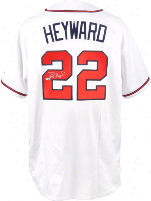 Jason Heyward Autographed Jersey  Details: Atlanta Braves, Replica