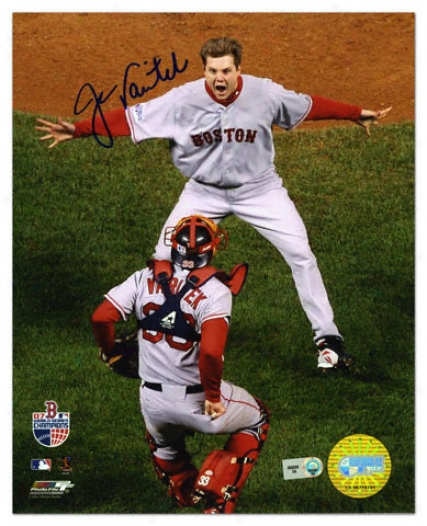 Jason Varitei Boston Red Sox - World Series 2007 Celebration - Autographed 8x10 Photograph