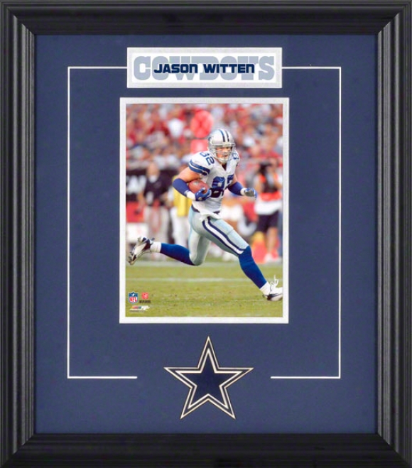 Jason Witten Fdamed 6x8 Phktograph With Team Logo & Plate