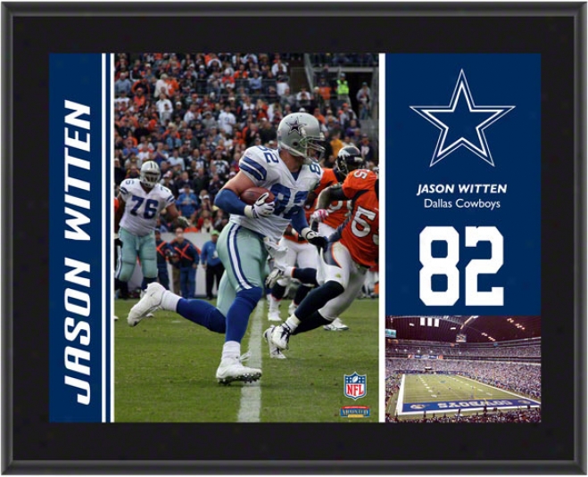 Jason Witten Flat plate of metal  Details: Dallas Cowboys, Sublimatedm, 10x13, Nfl Plaque