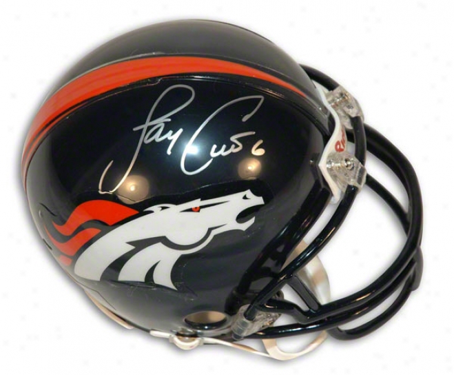 Jay Cutler Autographed Denver Broncos Mibi Helmet