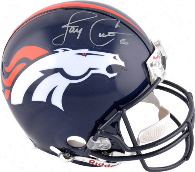 Jay Cutler Autographed Pro-line Helmet  Details: Denver Broncos, Authentic Riddell Helmet