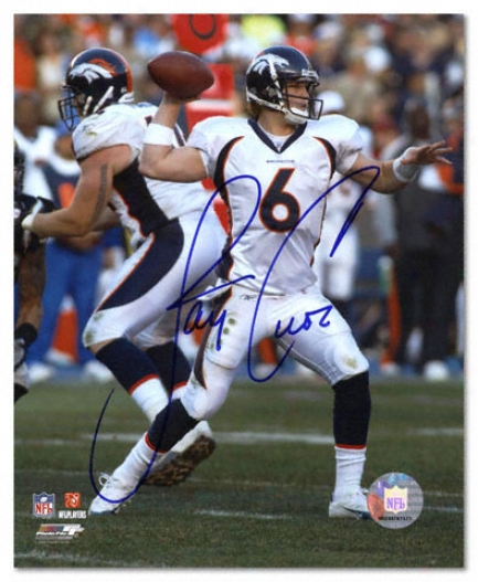 Jay Cutler Denver Brohcos Autographed 8x10 Photograph