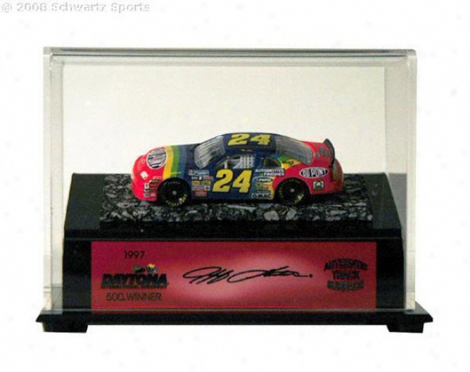 Jeff Gordon 1997 Daytona 500 Model Die Cast Car Case With Track