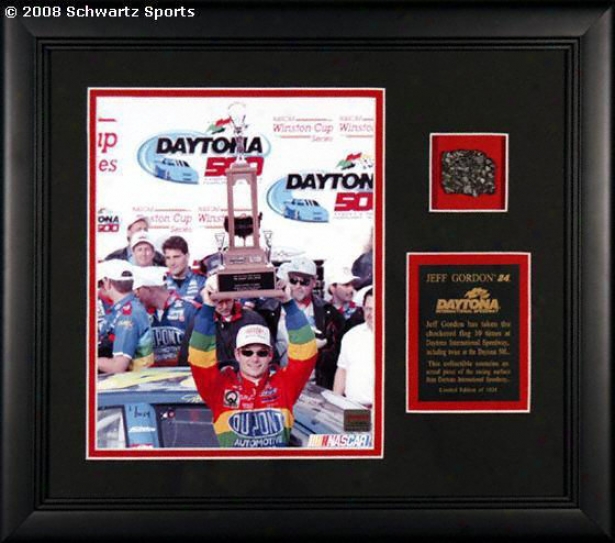 Jff Gordon Framed  -Daytona With Follow Piece - 8x10 Photograph