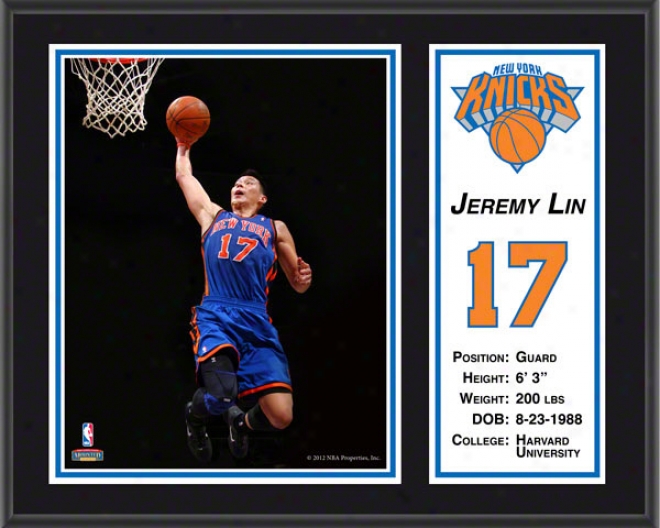 Jeremy Lin Sublimated 12x15 Plaque  Dettails: New York Knicks