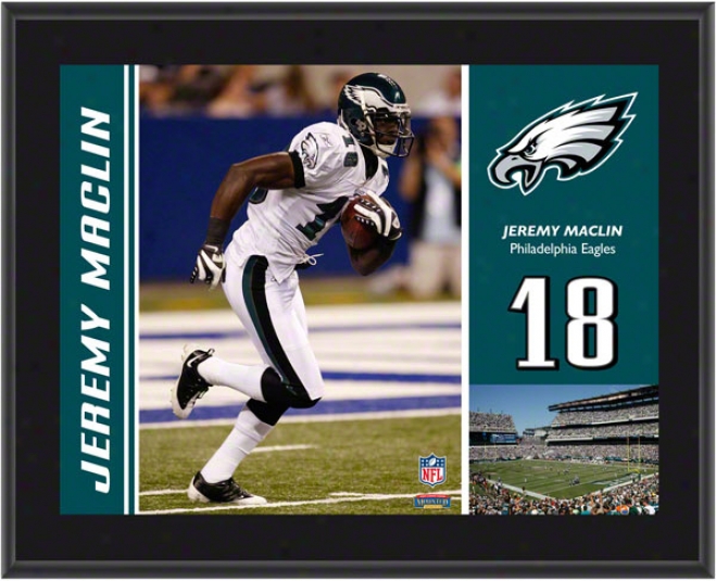 Jeremy Maclin Plaque Plaque  Details: Philadelphia Eagles, Sublimated, 10x13, Nfl Plaaue